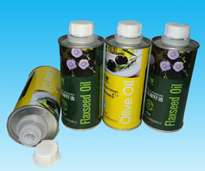 коробка олова качества еды контейнера металла оливкового масла 350ml пустая