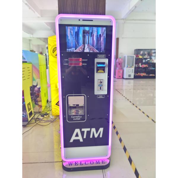 ATM Cash  Automatic Coin Change Machine Money Changer 17 Inch LED Token Coin Exchange Machines