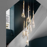 Потолочного освещения цветка СИД OEM доказательство носки яркости стеклянного мягкое