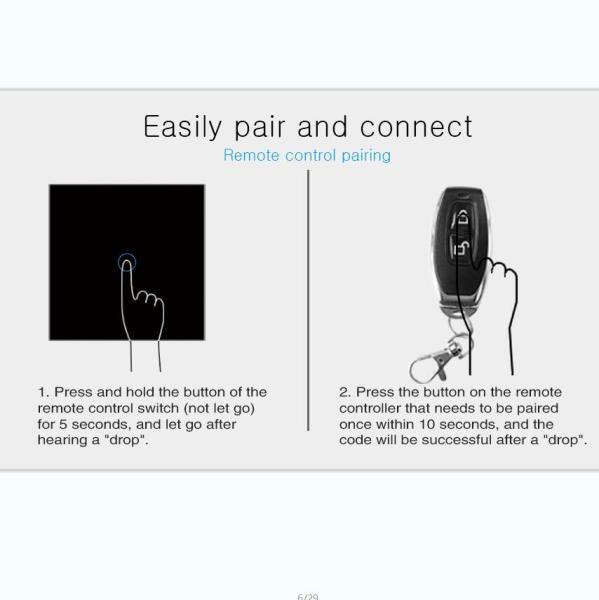 Remote Metal 2 Keys Controller Socket Switch Accessories For CR2032 3V Cell Battery