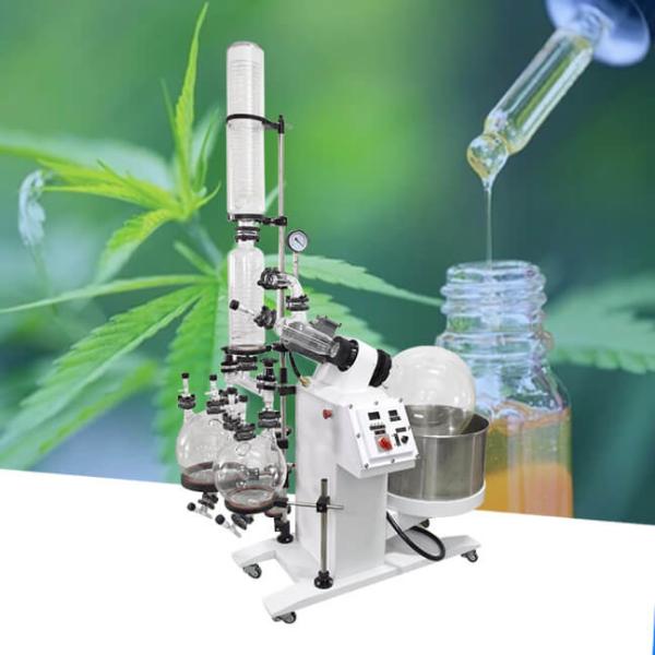 Évaporateur rotatif de distillation industrielle 50 l avec réfrigérateur et