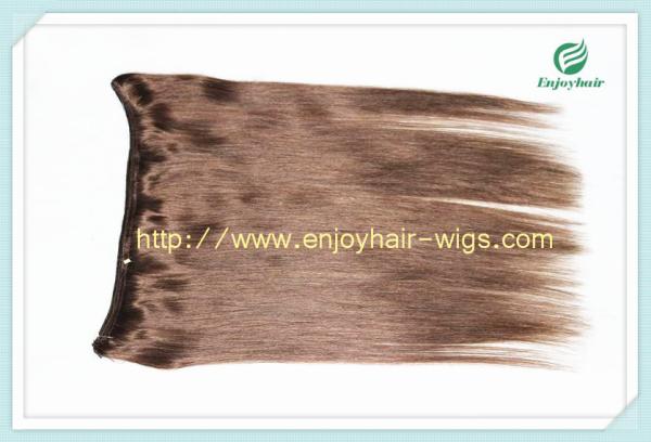 Flip-in Hair extension 8-26 4# color Straight Human Hair Brazilian hair extension