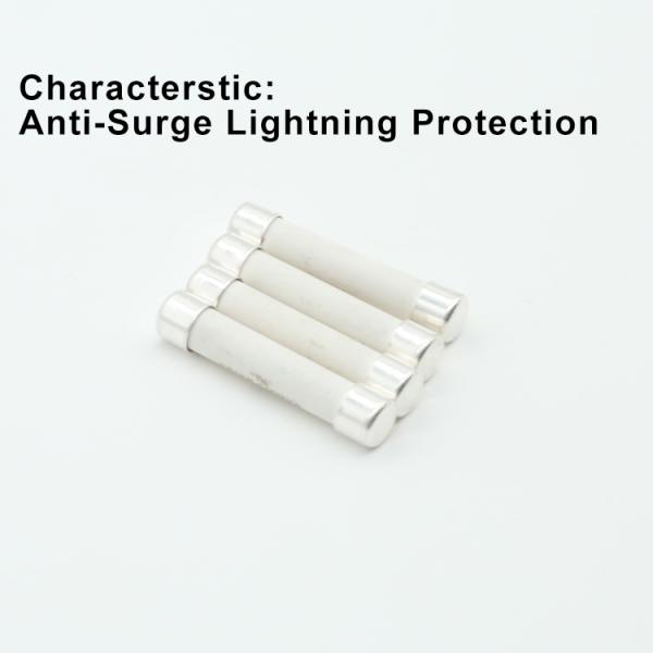 Protección contra el relámpago 2.5kA 5A a 50A 250VAC 75VDC RO57 6x25mm Fuso cerámico