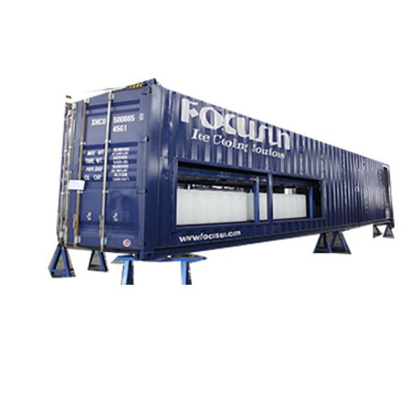 960 KG Ice Maker Containerized Block Ice Machine with PLC Touch Screen Control System