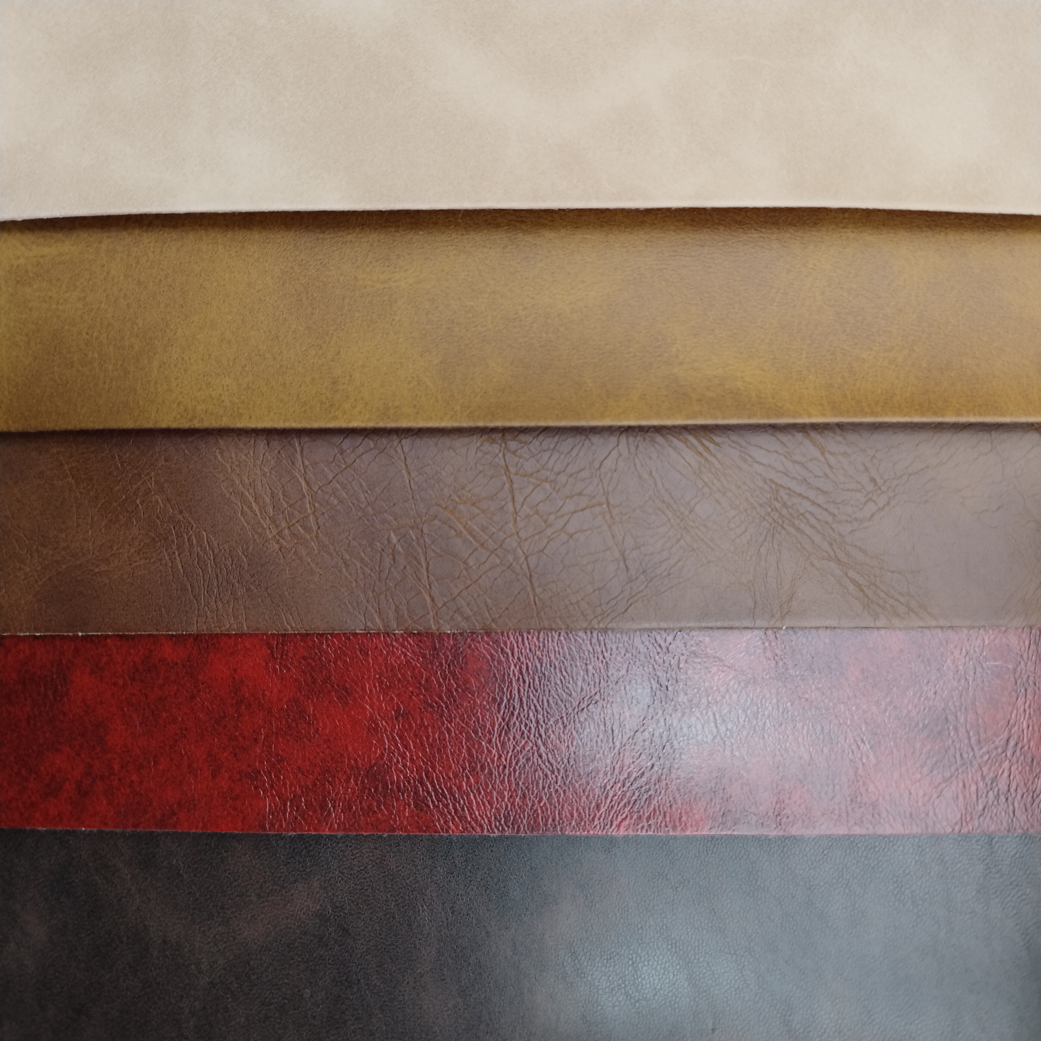 Custom Uphloster Solid Color Hot Stamping PU Synthetic Leather Fabric Thermal Leather Fabric for Book Hard Cover Making