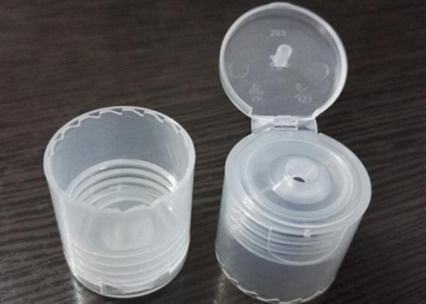 Translucent Flip Top Plastic Screw Caps Screw On Type Smooth Closure