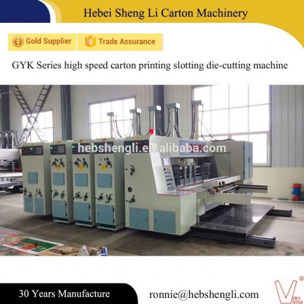 Automatic Flexo Printing And Die Cutting Machine For Corrugated Carton