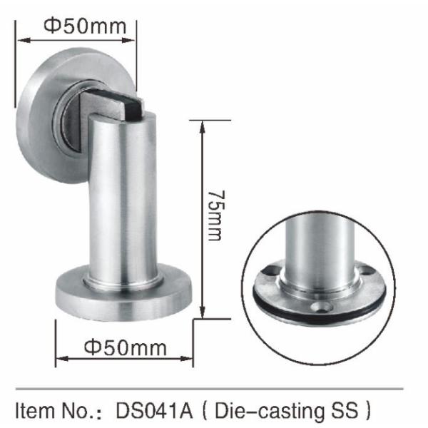 Monté sur le corps en alliage de zinc magnétique rond d'arrêts de porte de Catchinterior sur la porte de mur