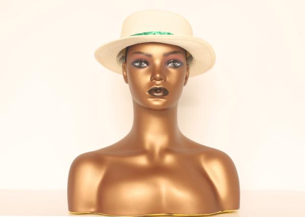 16.54 Inch Height PVC African American Mannequin Head With Shoulders female