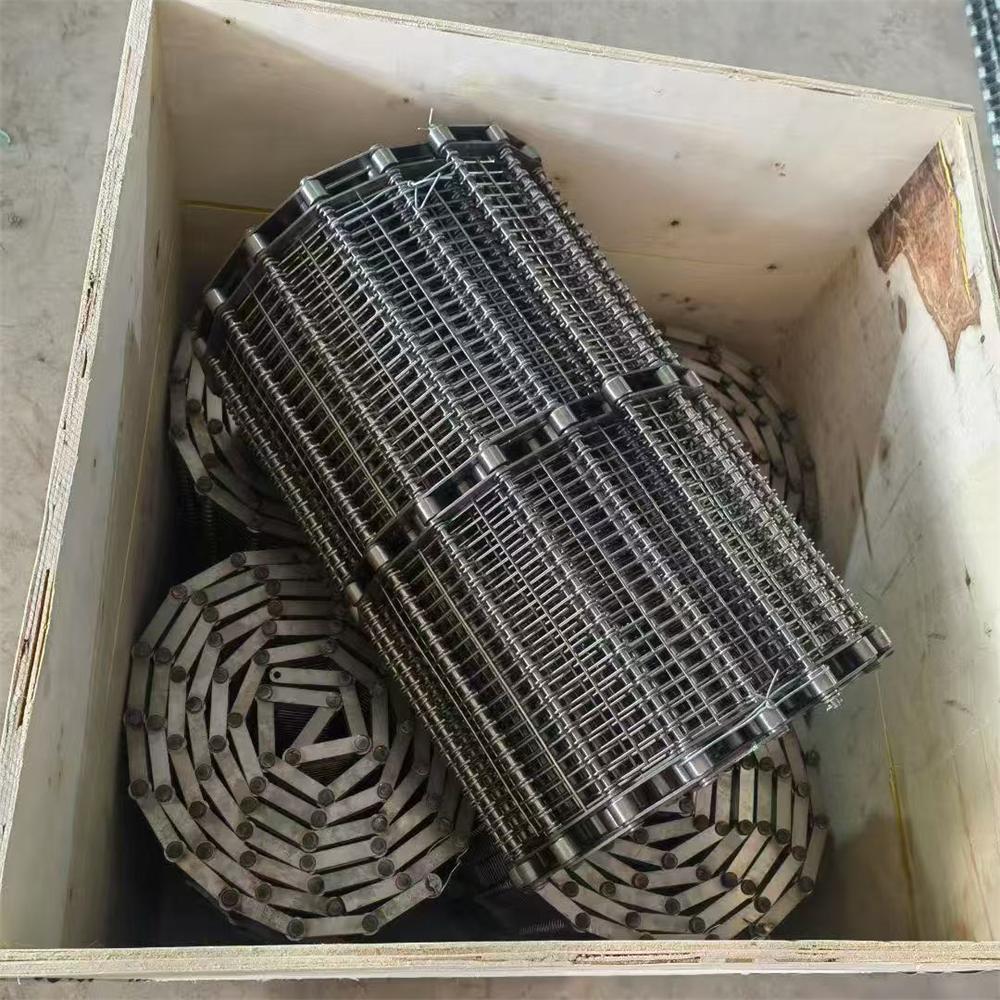 Food Grade Stainless Steel Double Balanced Weave Wire Mesh Conveyor Belt for Bread Baking Line