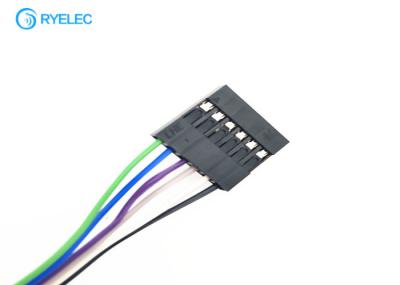 Fêmea feita sob encomenda do chicote de fios do fio da tábua de pão do Pin 2.54mm de Du Pont 6 ao cabo do conector fêmea