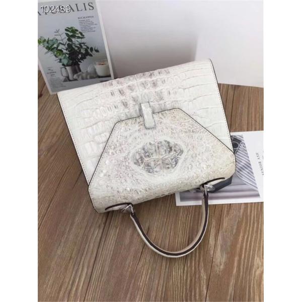 Fashion Genuine Crocodile Skin Lady Handbag Exotic Real True Alligator Leather Female Purse Women Three-way Shoulder Bag