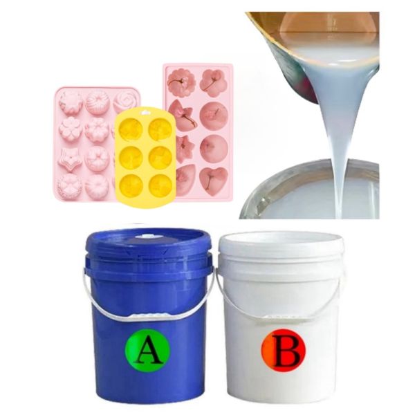 Food Safe Liquid Silicone For Molds Lsr Rubber Platinum Based Silicone 1:1 Raw Silicone Material