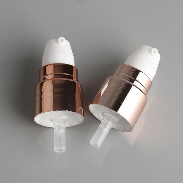20/410 Bomba de tratamento de creme de plástico Bomba de ouro UV com PP Over Cap 20mm Saída 0,12cc