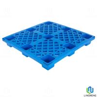Paletes de plástico de peso leve empilháveis 1100x1100x145mm com 9 pés