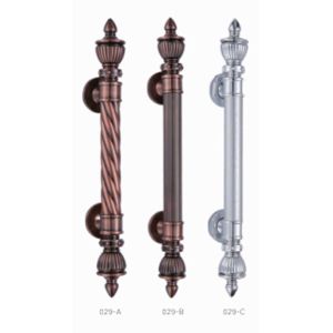 Manche de porte en bois massif de l'hôtel