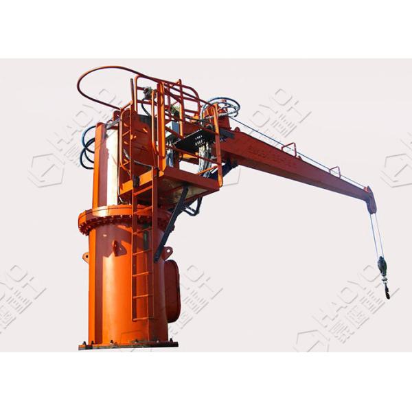Fixed Cargo Ship Pedestal Davits Cranes Marine Ship Deck Crane