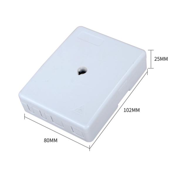 2 Port 2 Core Fiber Optical Termination Box FTTH Indoor Face Plate Socket SC/UPC