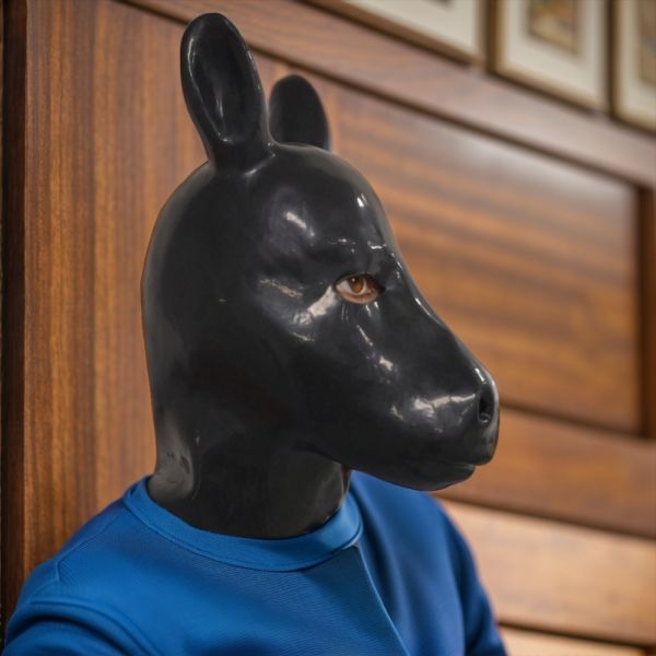 Latex Material Fantasy Mask with Unique Fantasy Design for Costume and Theatrical Use - One Size Fit Most