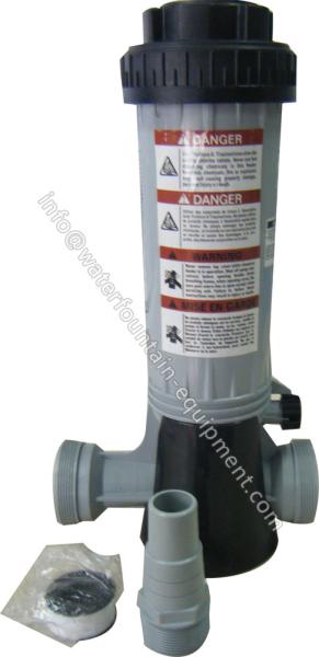 Plastic Chlorine Feeder Automatic Pool Dosing Systems For Chemicals Grey Color
