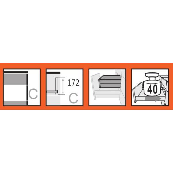 Full Extension Double Wall Tandem Boxes For Bedroom Cabinet / Furniture