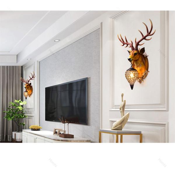 Antlers Indoor Led Wall Light Led Decoration for Wall Rustic Interior Lighting （WH-VR-64）