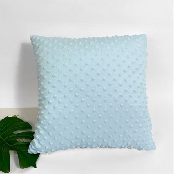 Home Decor 40×40cm Comfort Sublimation Fleece Minky Pillowcase Back With Short Plush