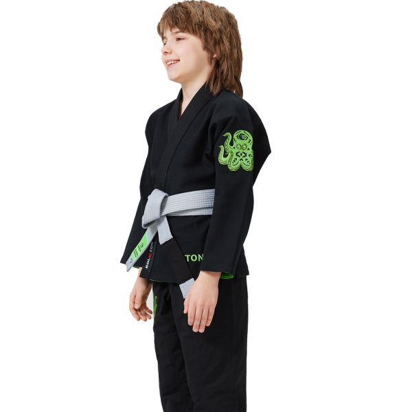 Durable 100% Cotton 350GSM Pearl Weave Jiu Jitsu Gi Customized MMA Kids Competition Apparel
