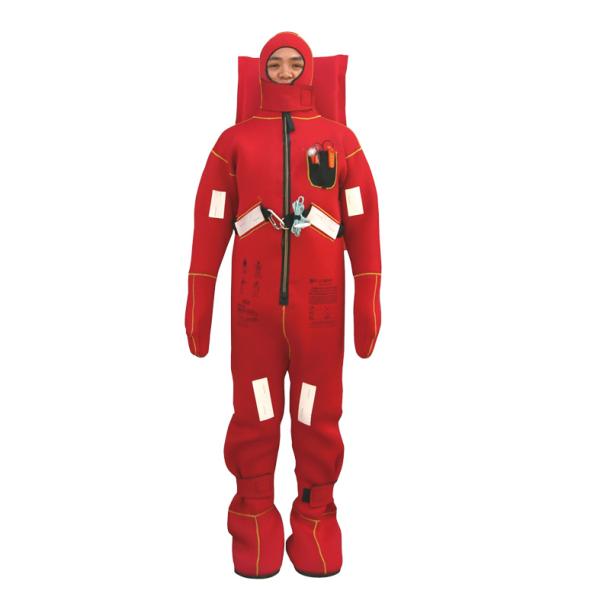 Personal Protection Sailing Survival Suit , Orange Color Anti Exposure Suit