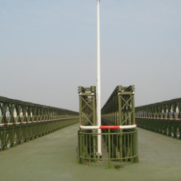 Pained Or Galvanized Prefabricated Bridge For Bailey Bridge Double Lane 7.35m