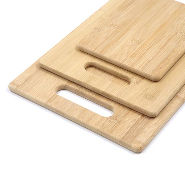 OCPO Kitchen S M L 3 Piece Bamboo Cutting Board Set Wooden Crafts Supplies