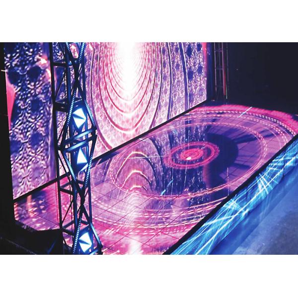 P3.91 Interactive LED Dance Floor Display Screen Height Adjustable For Advertising