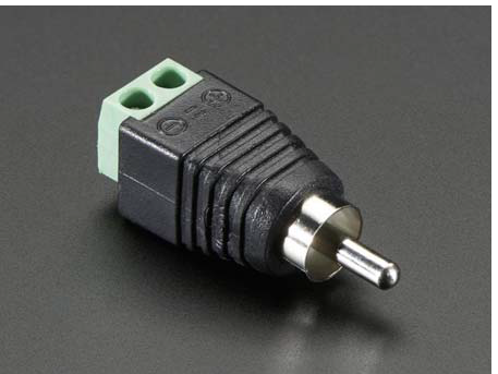 RCA Male Plug Terminal Block Connector Compatible with Multiple Wire Types Adafruit Industries 2792