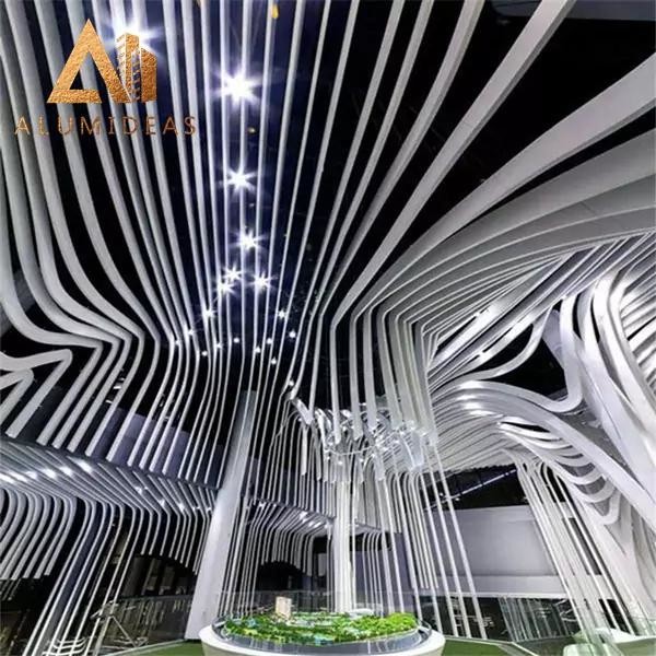 Aluminium baffle ceiling