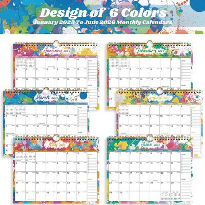 Calendriers de bureau personnalisés de marque commerciale en couleur complète pour la personnalisation et la marque