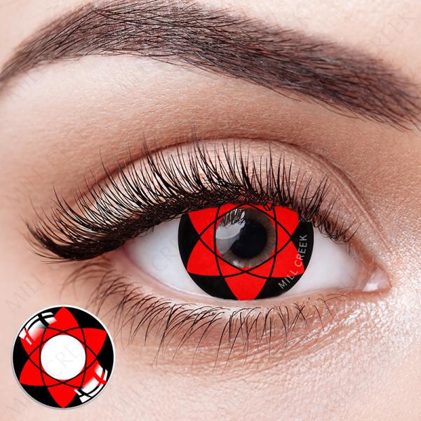 KSSEYE Halloween Crazy Yearly Cosplay Anime Sharingan Contact Lens 140 Models For Dark