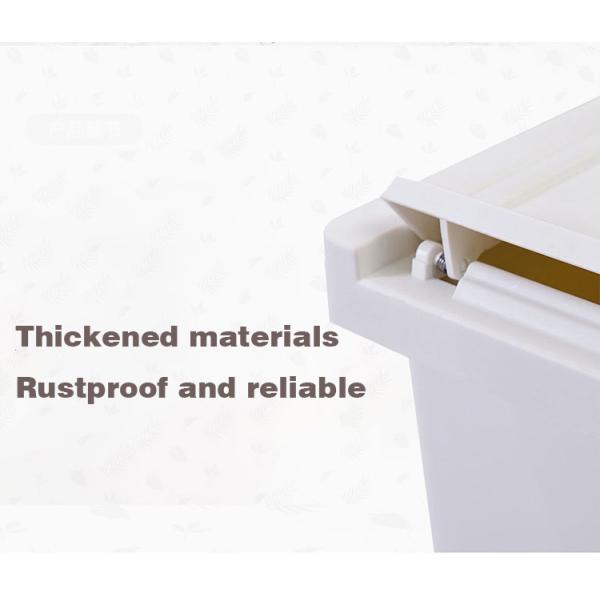 Convenient 10L Pressing Type Plastic Trash Can for Household Waste Disposal