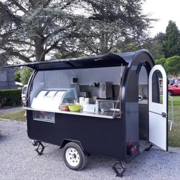 USA Standard Year Street Food Trailer Cart for Baking Equipment Mobile Ice Cream Cart