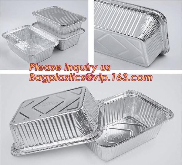 Free Sample, tin storage, Take Out Disposable Food Packaging Airline Foil Container, Compartment Takeaway Box
