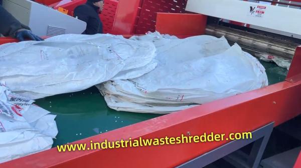 PP PE Plastic Bags Shredder Raffia Woven Sacks Grinder Shopping Bags Crusher Large Capacity