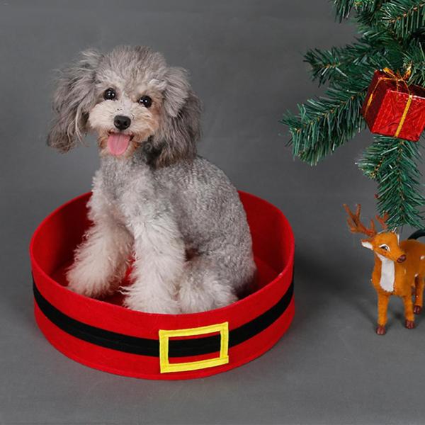 Christmas Decoration 3mm 35*10cm Wool Felt Pet Cave For Cat