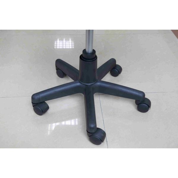 Black Leather Home Office Computer Chair Mid Back With Nylon Armrest 8.6KG