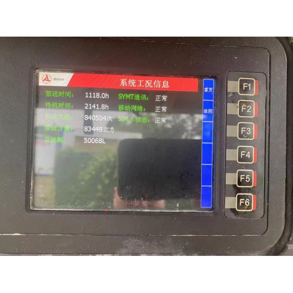 2021 Model Used Concrete Boom Pump 68m VOLVO Chassis Sany 1100 Working Hours