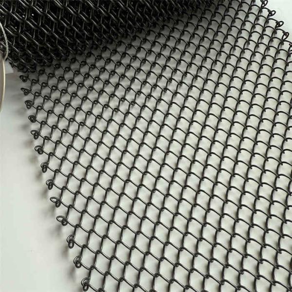 1.0 mm de alambre Dia acero inoxidable enrollados cortinas de malla para la tecnología de bobina de larga duración