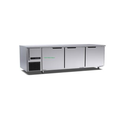 460 Liter 3 Door Bench Fridge Stainless Steel Deep Freezer Table Top 1800×700×800mm