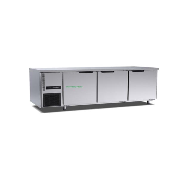 460 Liter 3 Door Bench Fridge Stainless Steel Deep Freezer Table Top 1800×700×800mm