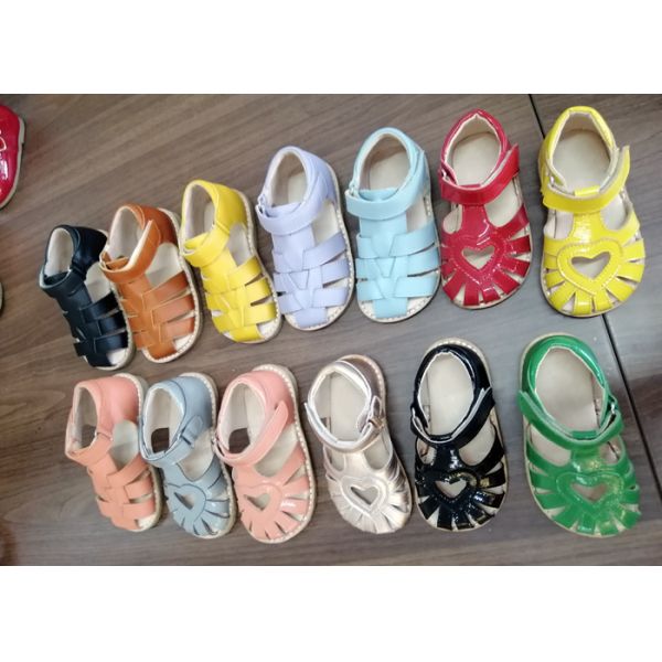 Cow Leather Kids Sandals Shoes