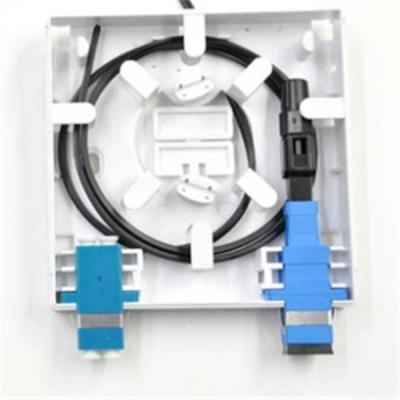 4 Core FTTH Termination Box SC / APC SC / UPC Connector Rainfall Resistant