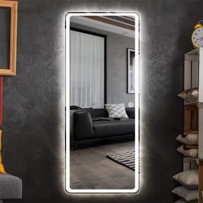 Decorative Full Length Mirror With LED Lights , Dimmable LED Smart Bathroom
