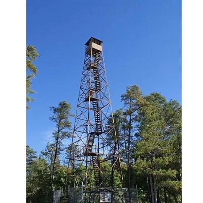 Customized 4-leg Tower Fire Guard Security Tower Angle Steel Fire Protection Watching Tower Monitoring System Watchtower